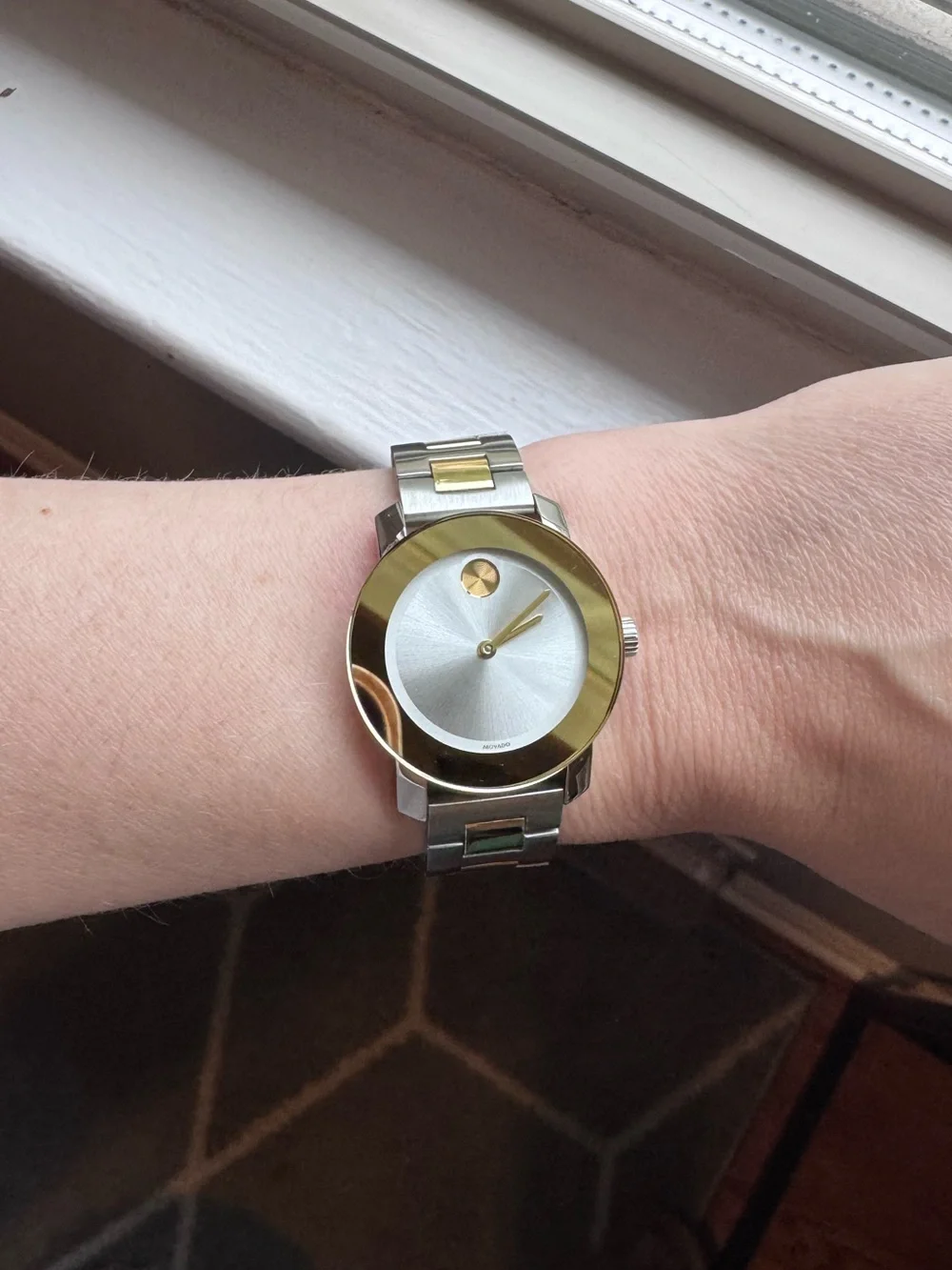 Movado Bold Two Tone Gold Watch